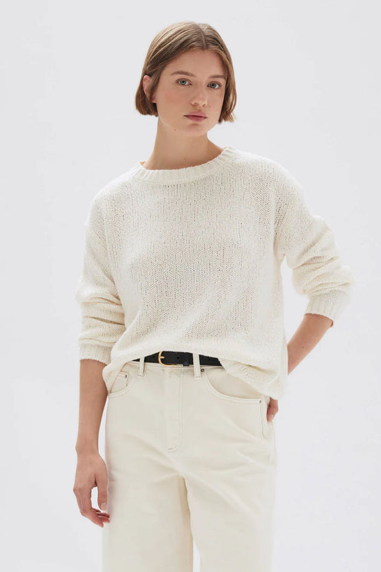 Assembly Rey Knit LS Top - Cream