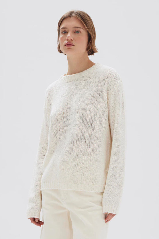 Assembly Rey Knit LS Top - Cream