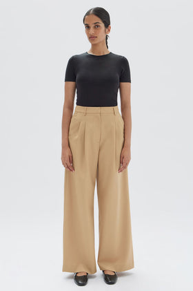 Assembly Roberta Wool Pant - Tan