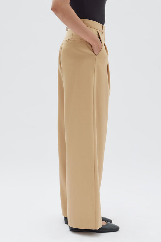 Assembly Roberta Wool Pant - Tan