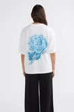 Ena Pelly Blue Rose Tee - White