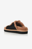 Alias Mae Saint Sandal - Black Shearling