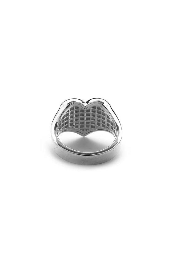 Stolen Girlfriends Club Full Heart Signet Ring - Silver