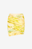 Antipodean Illuminate Gathered Skirt - Zest