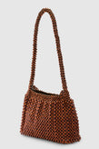 Brie Leon Madera Bead Bag - Brown