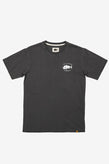 Just Another Fisherman Snapper Logo Tee - Aged Black / White