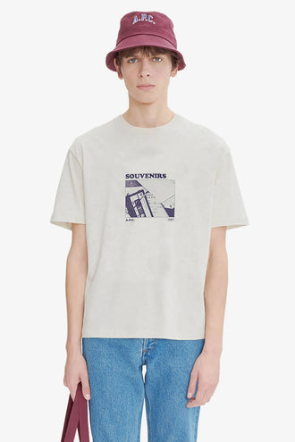 A.P.C M Souvenirs T-Shirt - Ecru