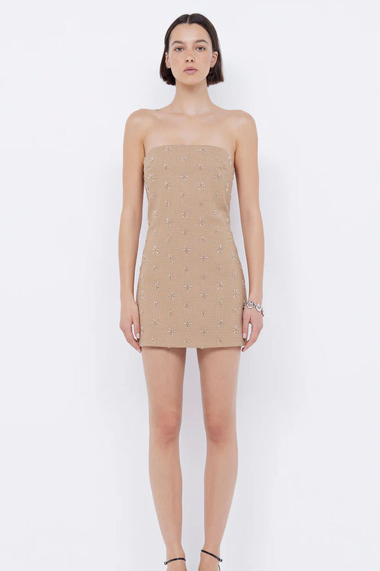 Bec & Bridge Sunseeker Mini Dress - Golden