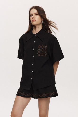 Marle Tegan Shirt - Black