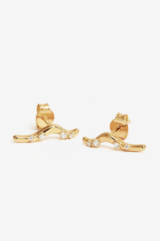 By Charlotte Chasing Tides Earrings - Gold