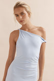 Caitlin Crisp Twister Tank Dress - Sky Blue