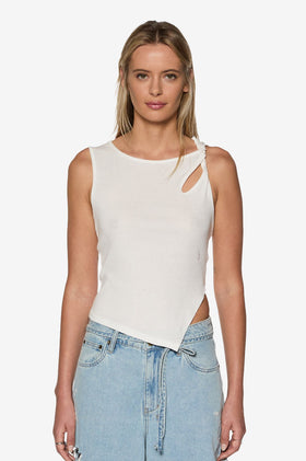 Ksubi Twisted Tank - White