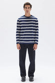 Assembly Tyler Stripe LS Tee - Navy/White