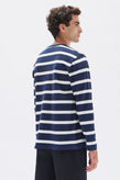 Assembly Tyler Stripe LS Tee - Navy/White