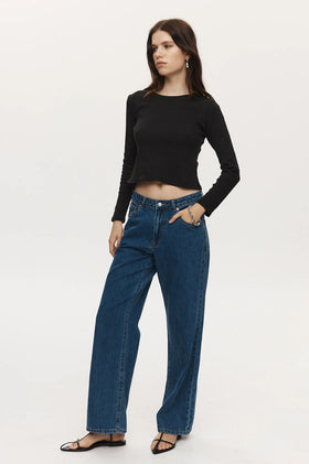 Marle Wide Leg Jean - Heritage Blue