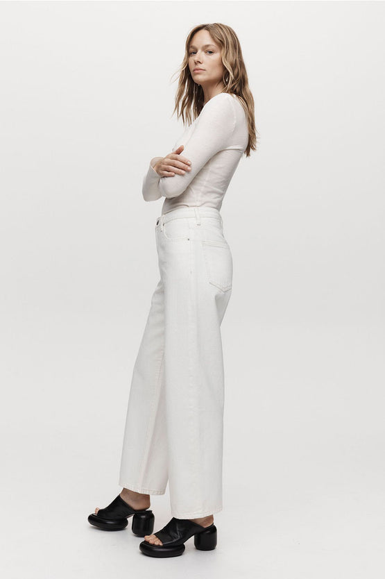 Marle Wide Leg Jean  - Ivory