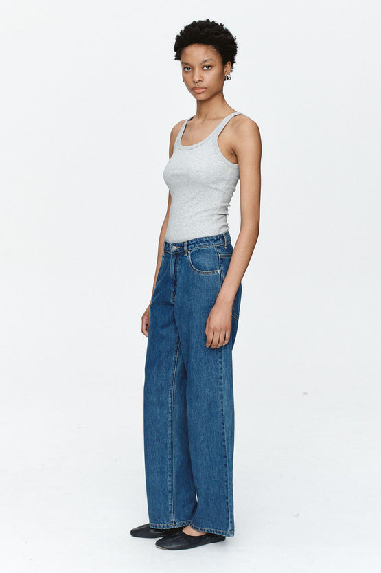 Marle Wide Leg Jean - Heritage Blue