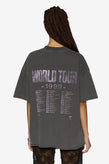 Ksubi World Tour Boyfriend Tee - Charcoal