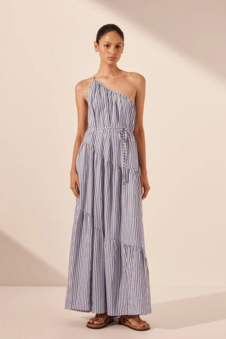 Shona Joy Yasmine Tiered Maxi - Chambray