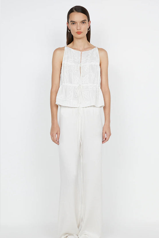 Bec & Bridge Zalea Gathered Top - White