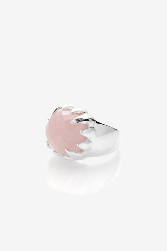 Stolen Girlfriends Club Claw Ring  - Rose Quartz