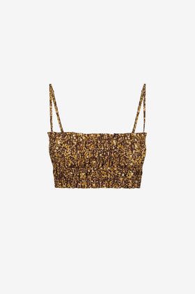 Shona Joy Lilou Shirred Bralette - Mimosa