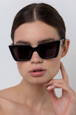 Lu Goldie Lucia Sunglasses - Black