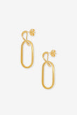 La Tribe Paper Clip Earring - Gold