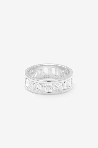 Stolen Girlfriends Club Infinity Serif Band - Silver