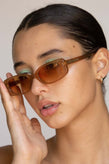 Lu Goldie Solene Sunglasses - Cola